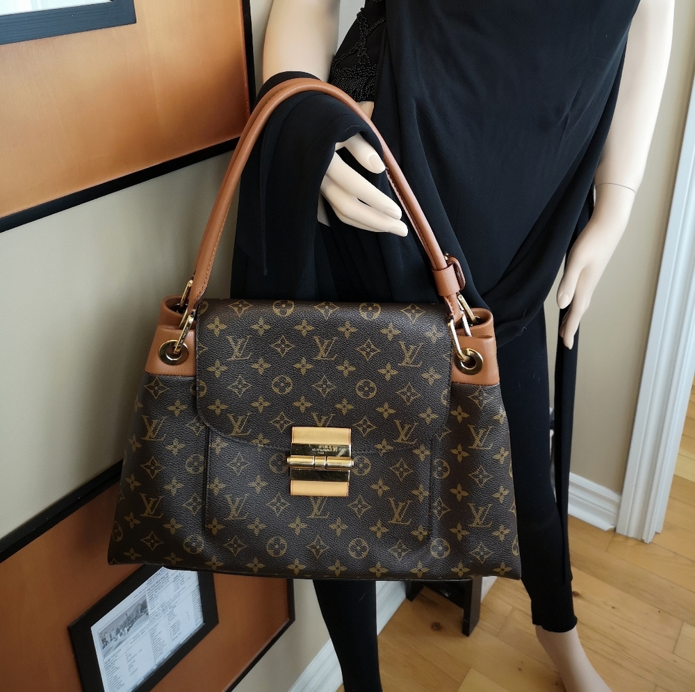 LOUIS VUITTON Monogram Olympe Camel